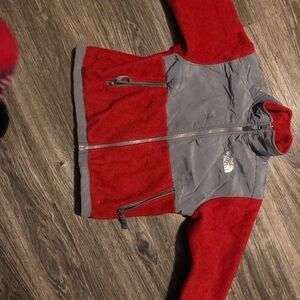 The North Face Kids Puffer Jacket in Red and Gray
